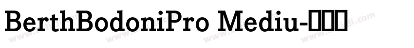 BerthBodoniPro Mediu字体转换
